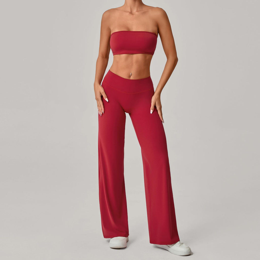 SET PANTALÓN FLARE + TOP – COMODIDAD Y ESTILO ATHLEISURE