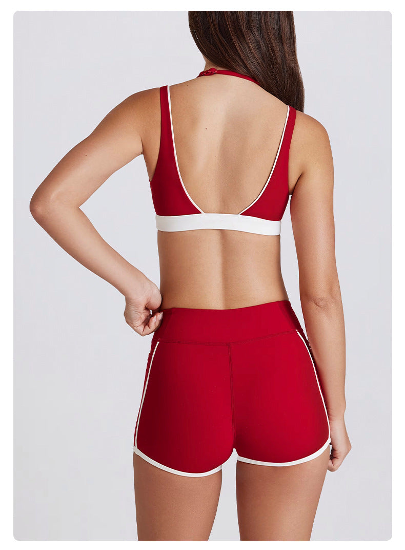 SET SHORT + TOP BORDE CONTRASTE – SOPORTE Y FEMINIDAD DEPORTIVA