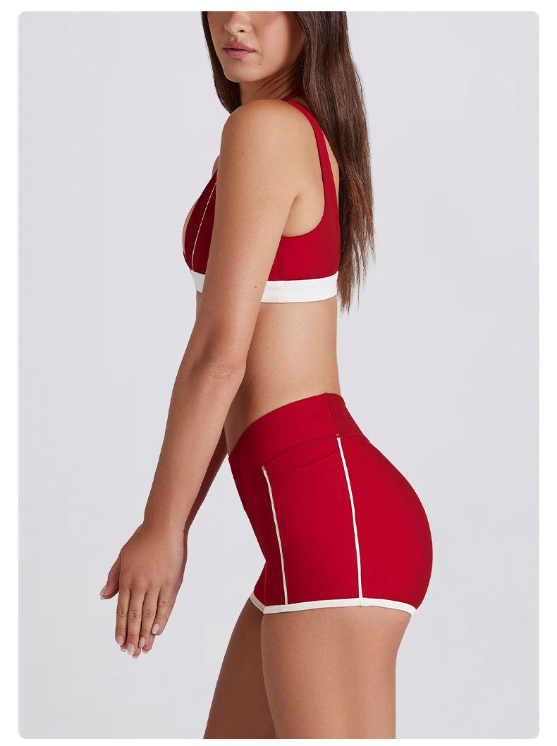 SET SHORT + TOP BORDE CONTRASTE – SOPORTE Y FEMINIDAD DEPORTIVA